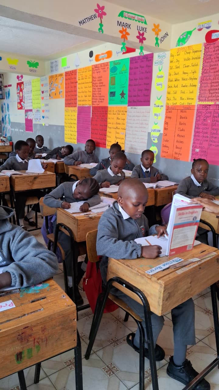 Lower primary classroom at Bridgerose Jewels Academy
